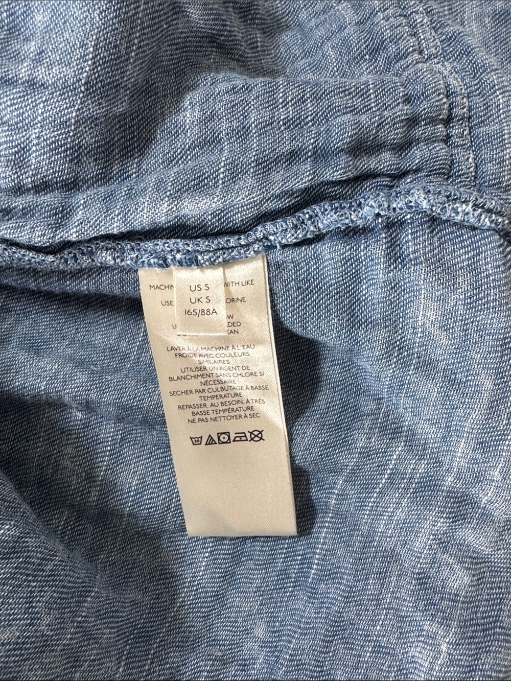 We The Free Faded Light Blue Casual Button-Down Shirt Jacket - Picture 3 of 4
